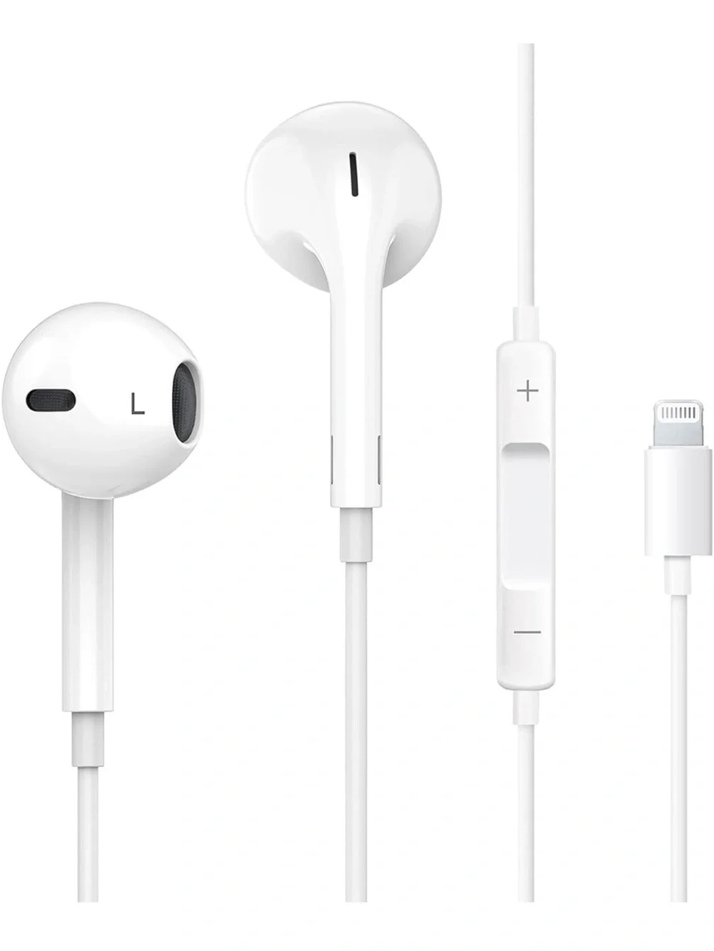 Wired EarPods In-Ear Headphones with Lightning Connector White